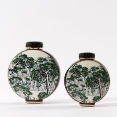 新中式創意現代軟裝陶瓷裝飾擺件樣板房售樓處玄關客廳博古架擺設